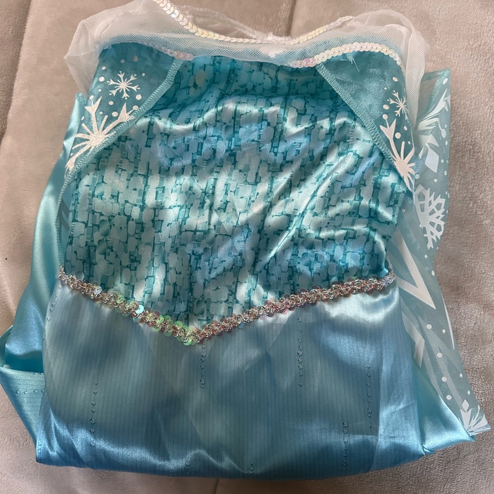 Blue and White Snowflake Dress